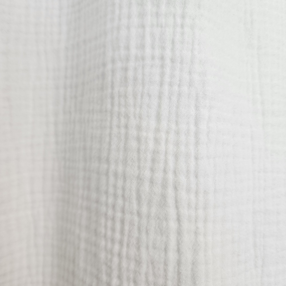 Honest Cotton White Double Gauze Tunic Dress OS Lagenlook Coastal Minimalist - Picture 7 of 16